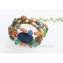 Großhandel Fahion Bunte Jade Acryl Afete Frauen Perlen Armband